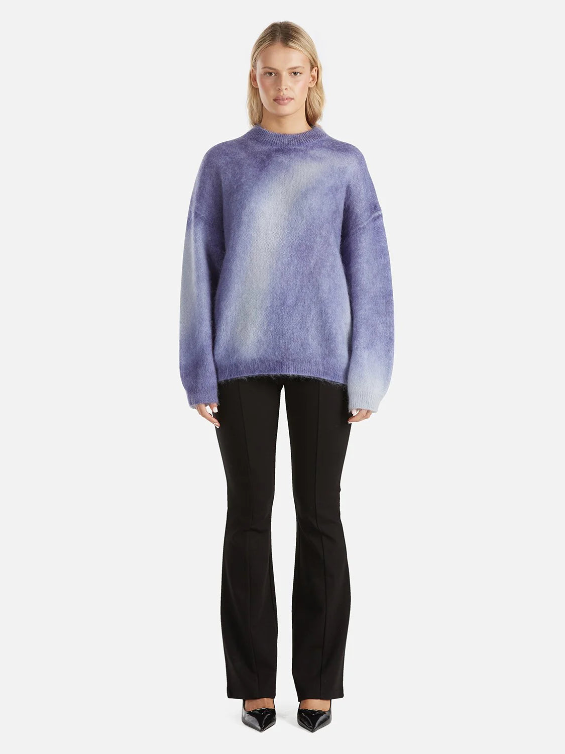 Elysian Collective Ena Pelly Delilah Knit Pullover Iris Swirl 