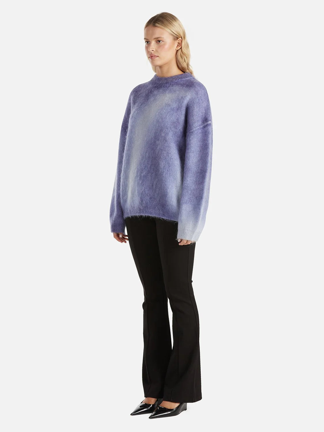 Elysian Collective Ena Pelly Delilah Knit Pullover Iris Swirl 