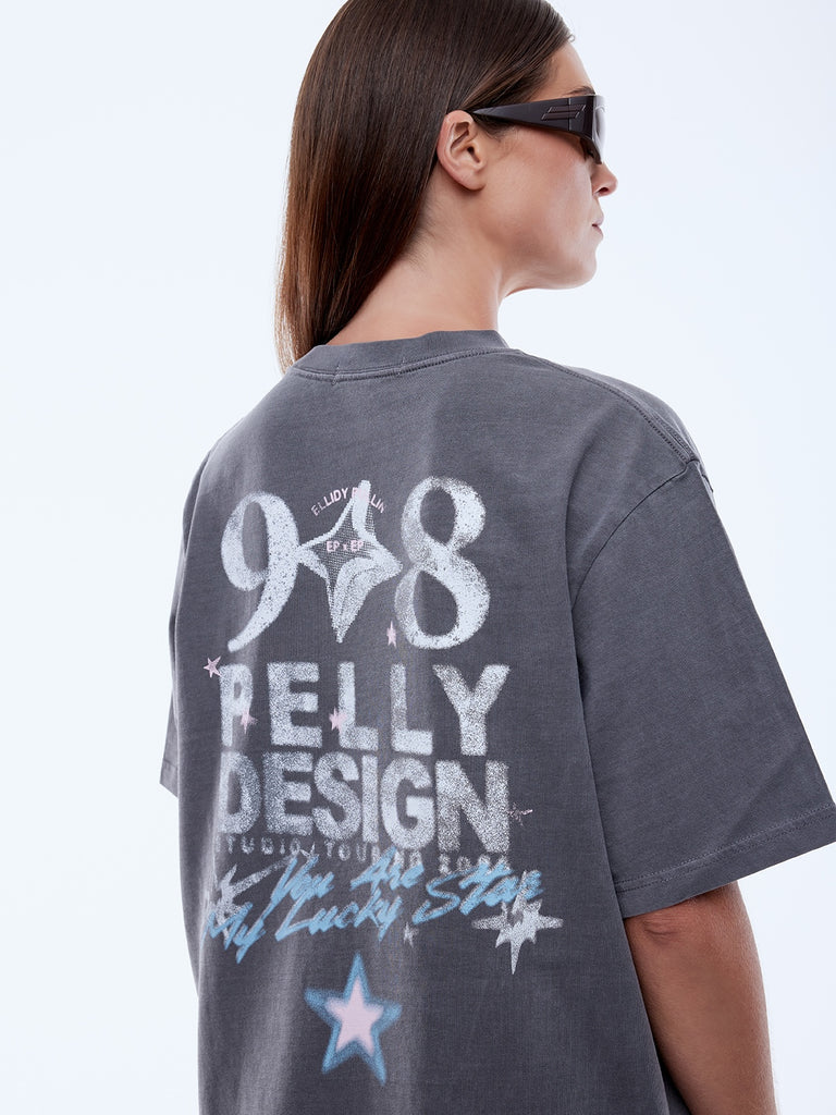 Elysian Collective Ena Pelly Ellidy Pullin Aurora Tee Washed Black