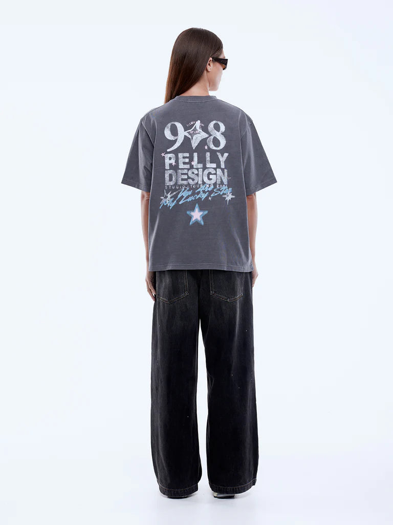 Elysian Collective Ena Pelly Ellidy Pullin Aurora Tee Washed Black