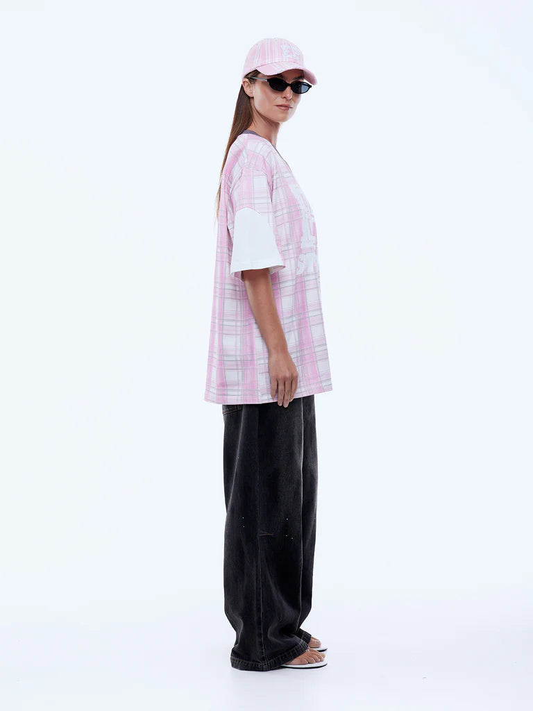 Elysian Collective Ena Pelly Ellidy Pullin Lunar Hersey Pink Check