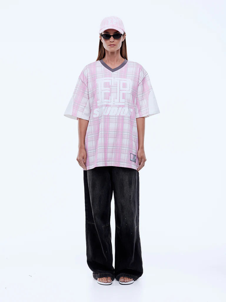 Elysian Collective Ena Pelly Ellidy Pullin Lunar Hersey Pink Check