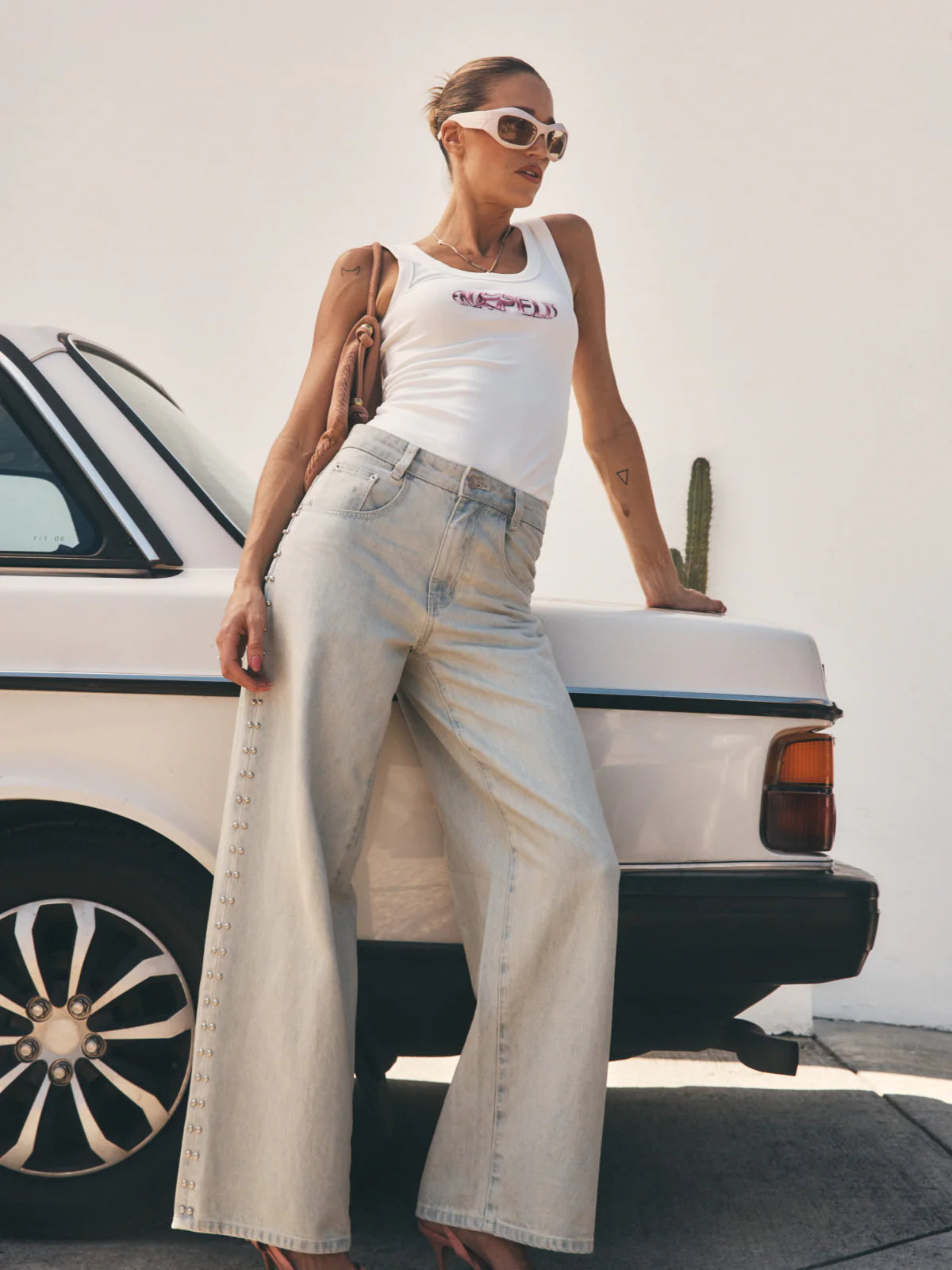 Elysian Collective Ena Pelly Ellidy Pullin Stellar Jean Light Blue Wash