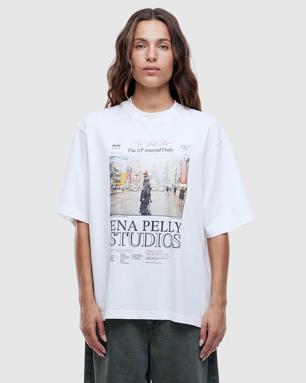 Elysian Collective Ena Pelly EP Journal Tee Vintage White