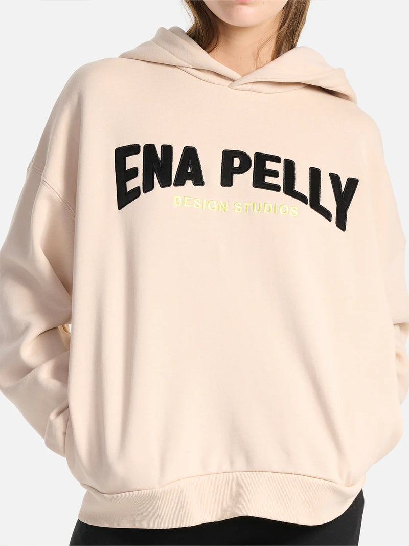 Elysian Collective Ena Pelly Flawless Hooded Sweater Biscuit
