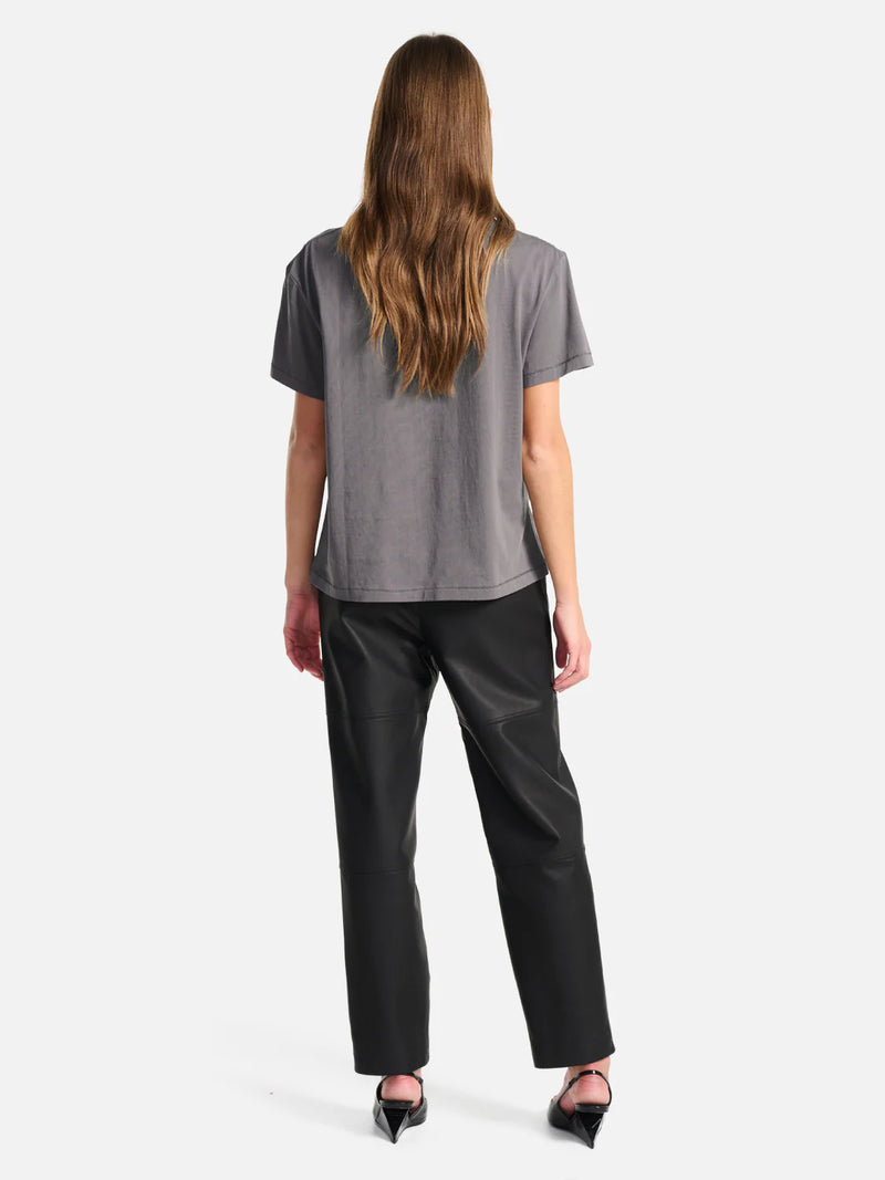 Elysian Collective Ena Pelly Flocked Python Relaxed Tee Charcoal