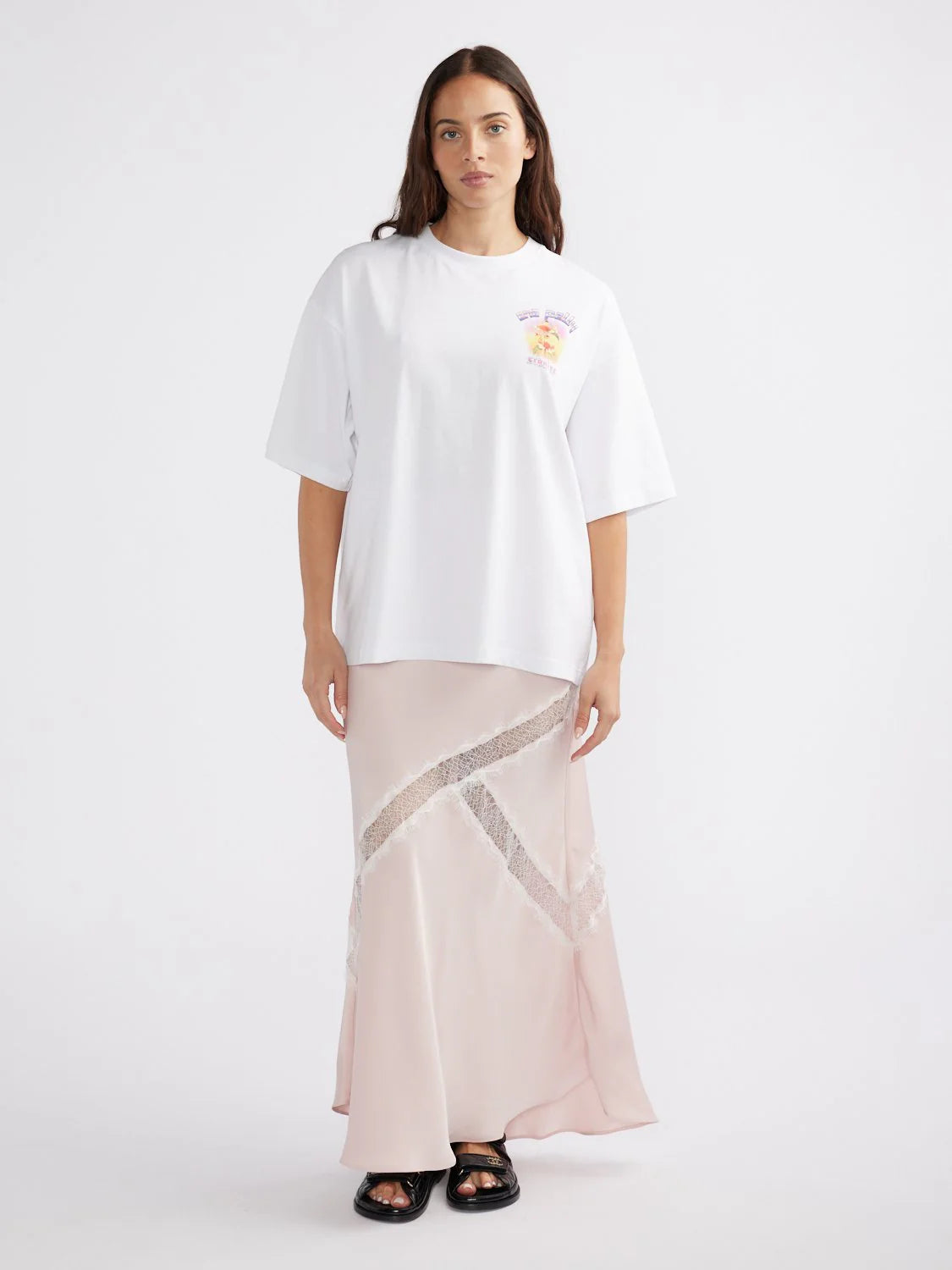 Elysian Collective Ena Pelly Goldie Tee White