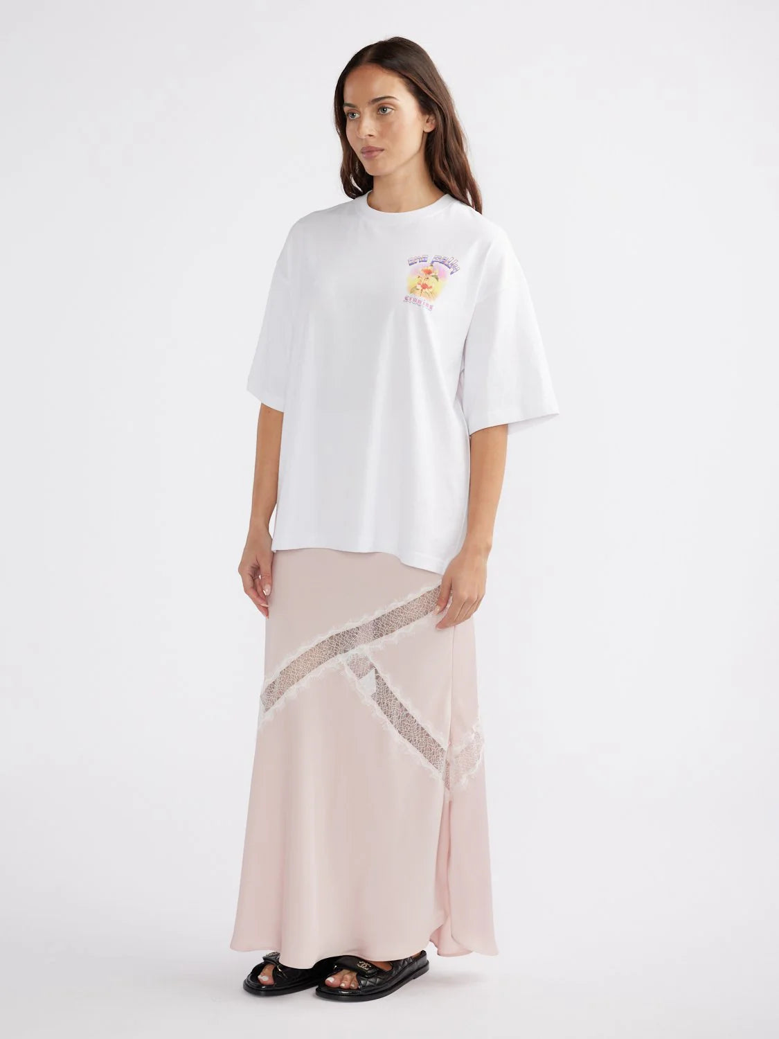 Elysian Collective Ena Pelly Goldie Tee White