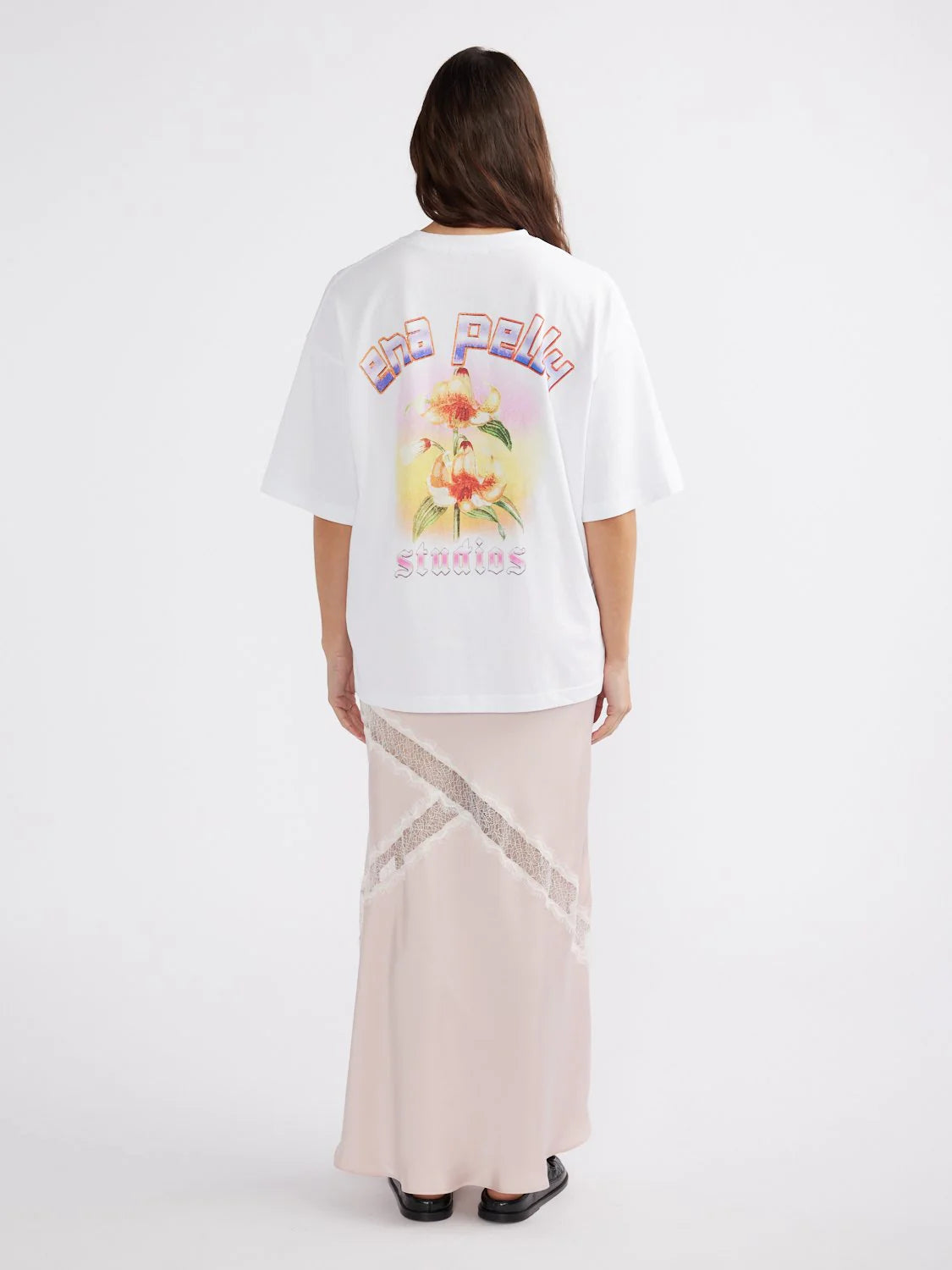 Elysian Collective Ena Pelly Goldie Tee White