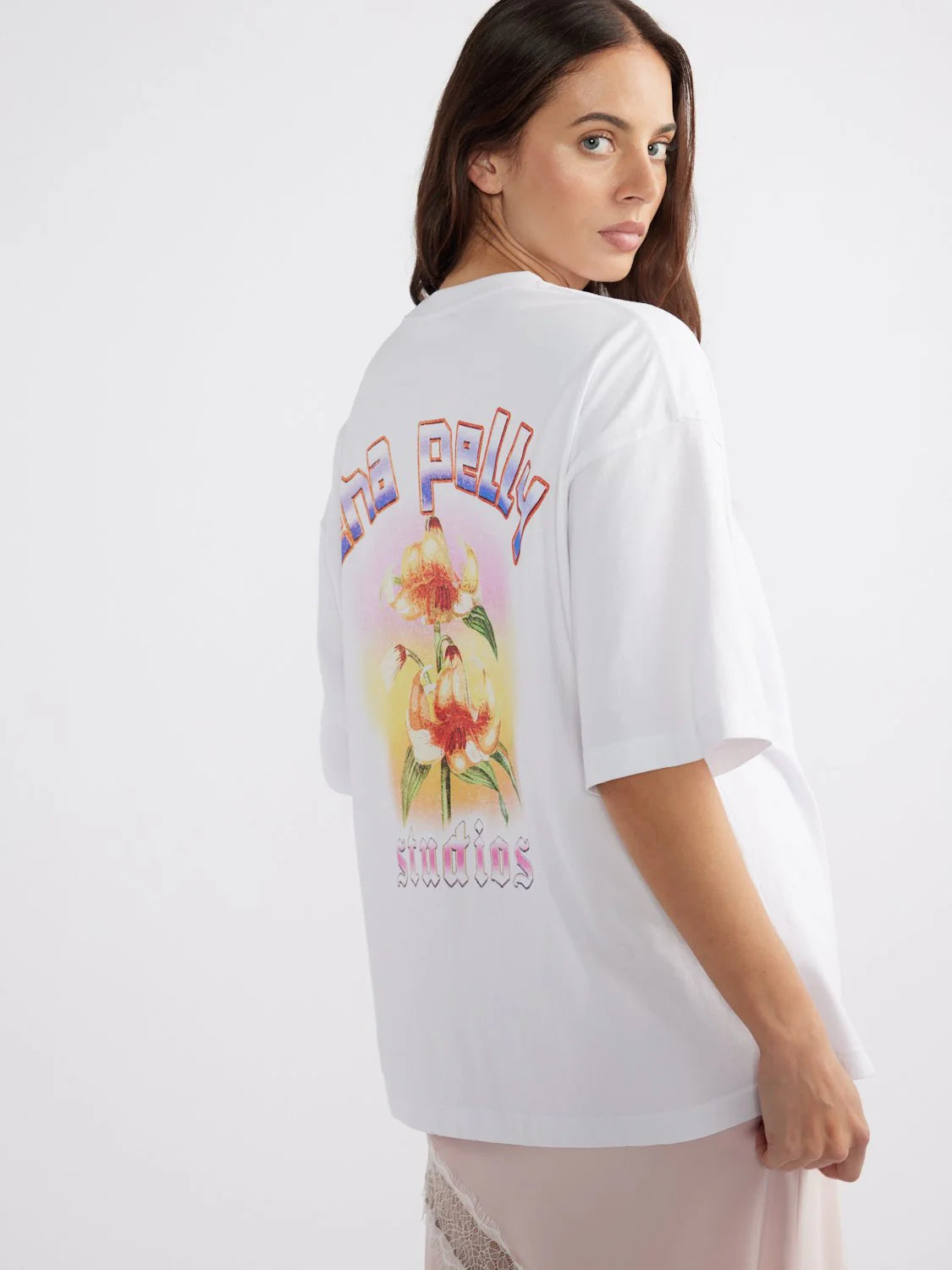 Elysian Collective Ena Pelly Goldie Tee White