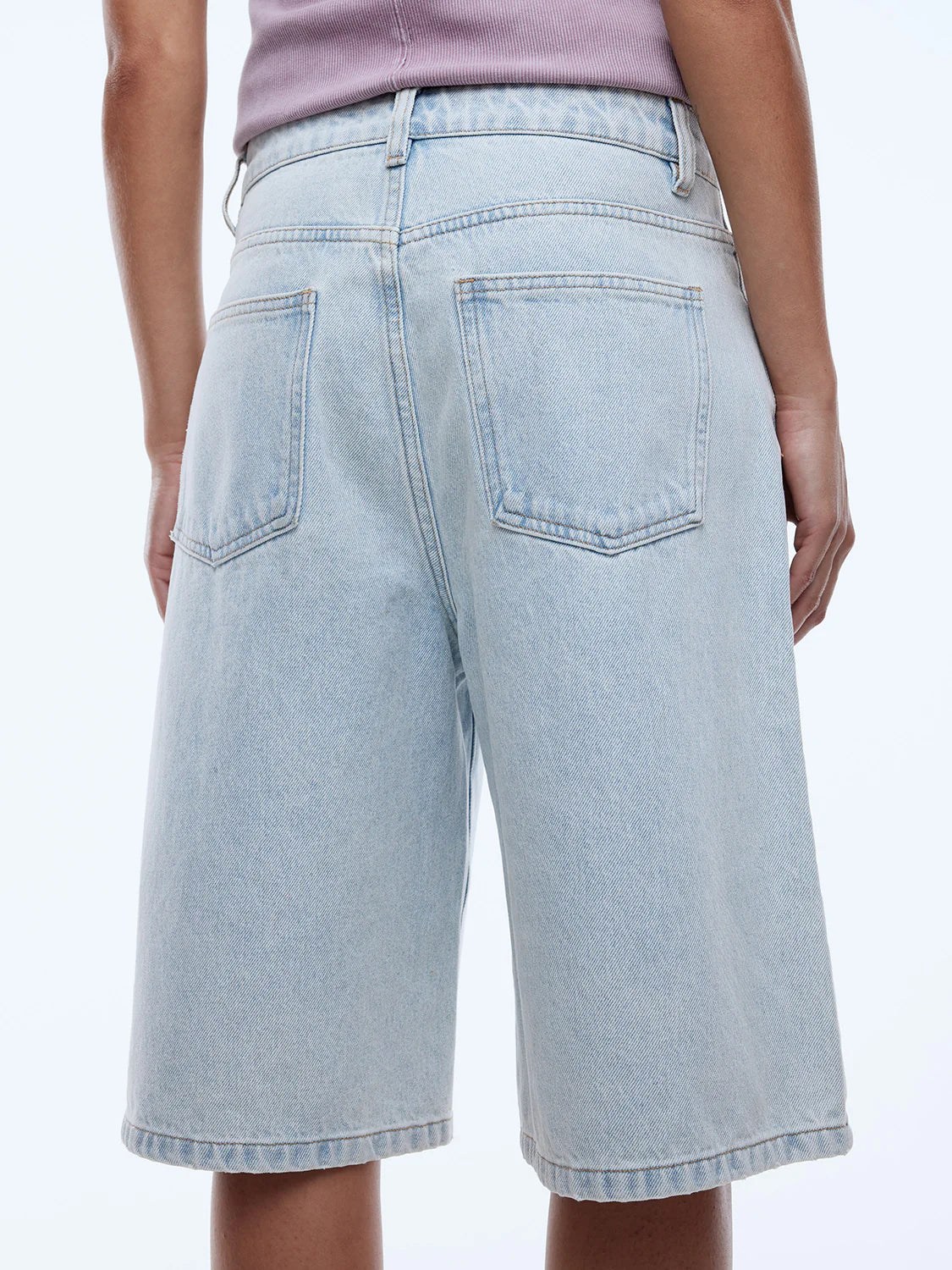 Elysian Collective Ena Pelly Gracie Bermuda Short Light Wash