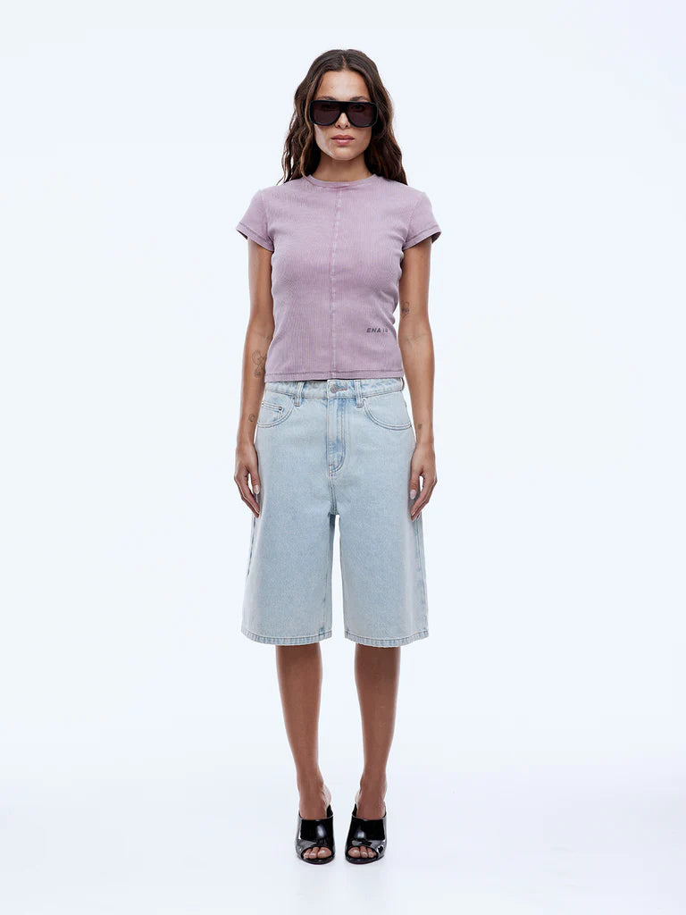 Elysian Collective Ena Pelly Gracie Bermuda Short Light Wash