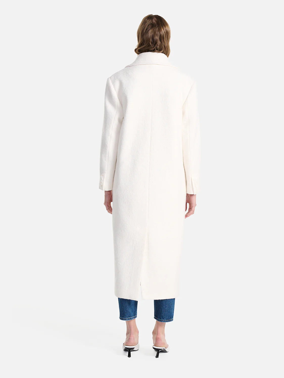 Elysian Collective Ena Pelly Harper Boucle Coat Bone 