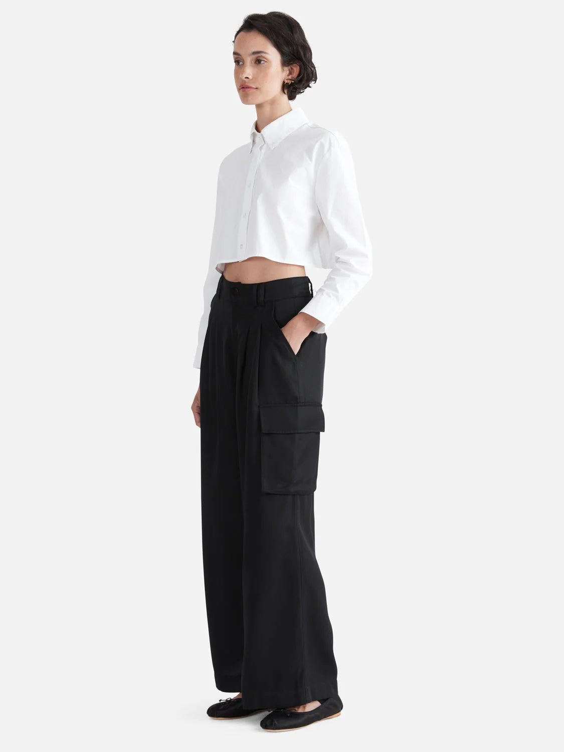 Elysian Collective Ena Pelly Hayley Cargo Pant Black