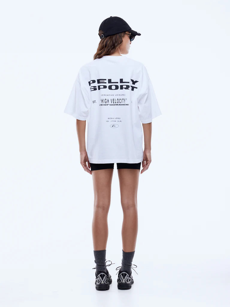 Elysian Collective Ena Pelly High Velocity Tee White