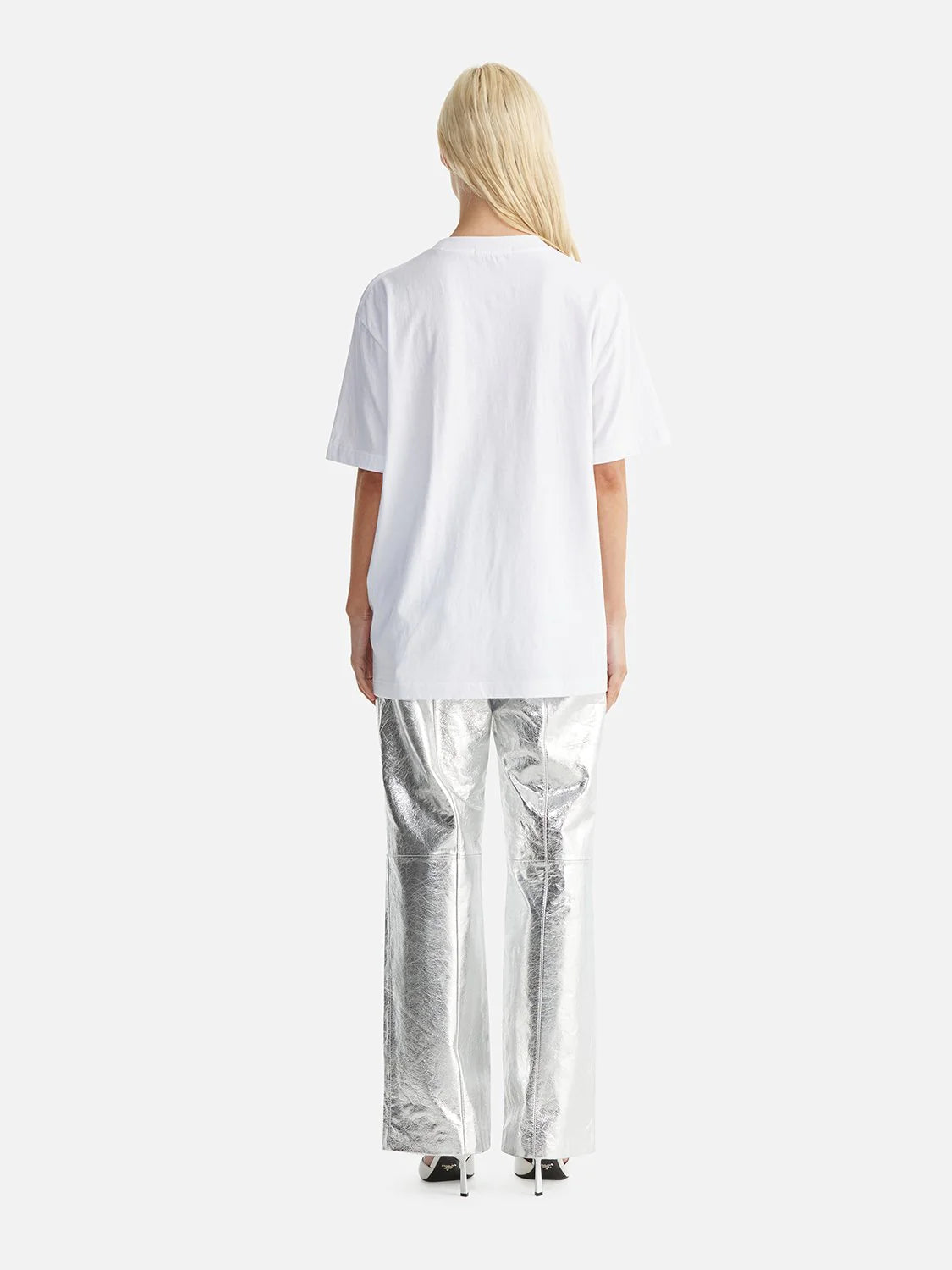 Elysian Collective Ena Pelly Jessie Oversized Tee Drift White