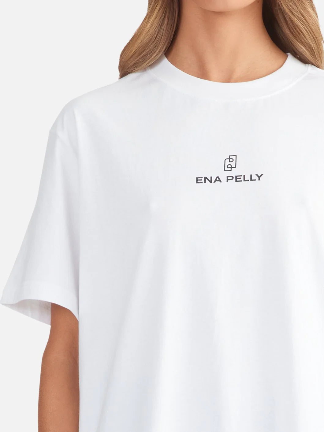 Elysian Collective Ena Pelly Lexi Monogram Tee White