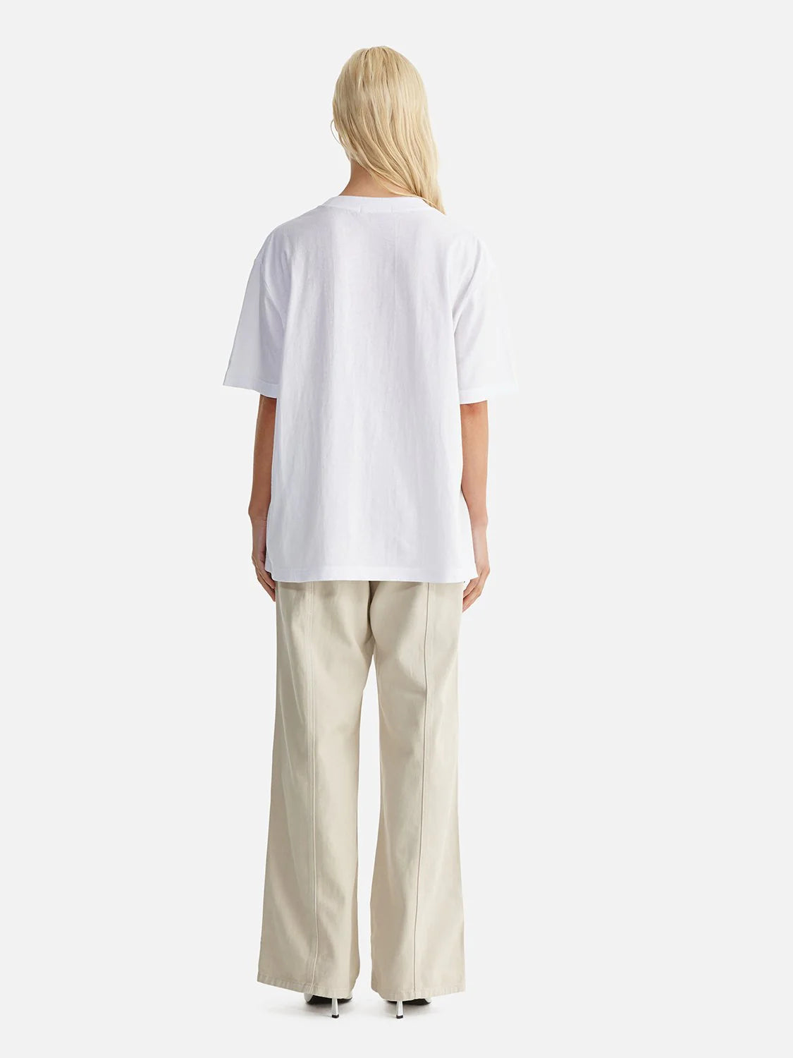 Elysian Collective Ena Pelly Luna Oversized Tee Nevada White