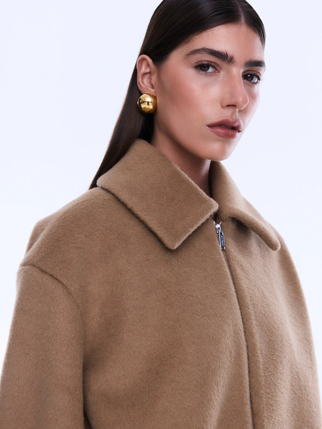 Elysian Collective Ena Pelly Maeve Wool Blend Bomber