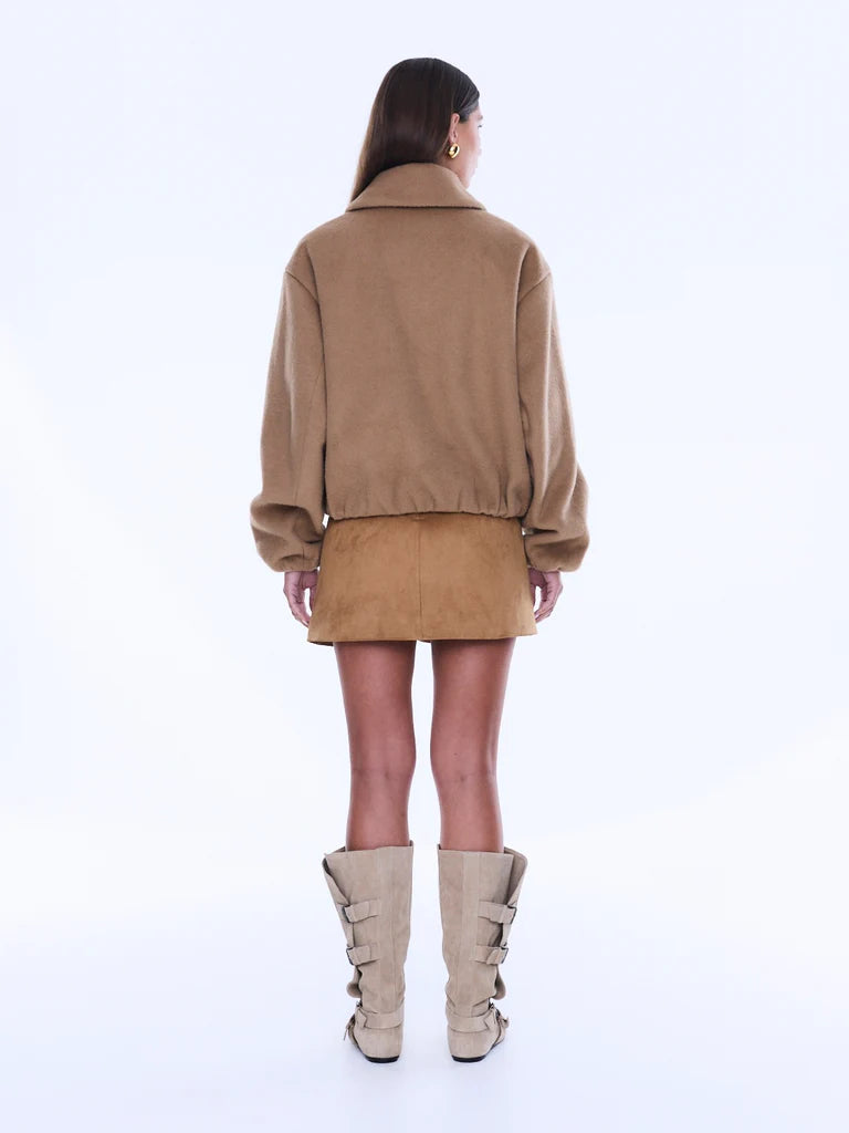 Elysian Collective Ena Pelly Maeve Wool Blend Bomber