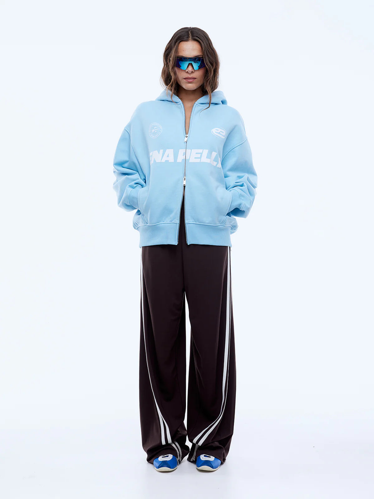 Elysian Collective Ena Pelly Multi Logo Zip Through Hoodie