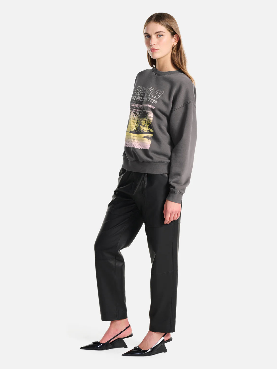 Elysian Collective Ena Pelly Palms Landscape Relaxed Sweater