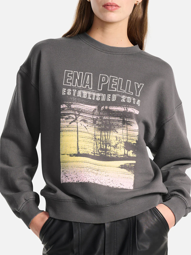 Elysian Collective Ena Pelly Palms Landscape Relaxed Sweater