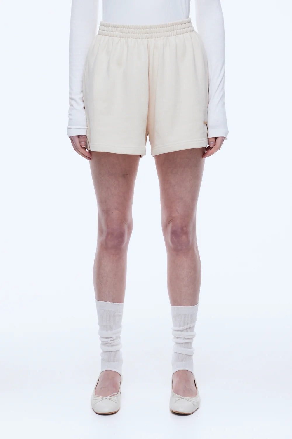 Elysian Collective Ena Pelly Paris Terry Short Oat Marle