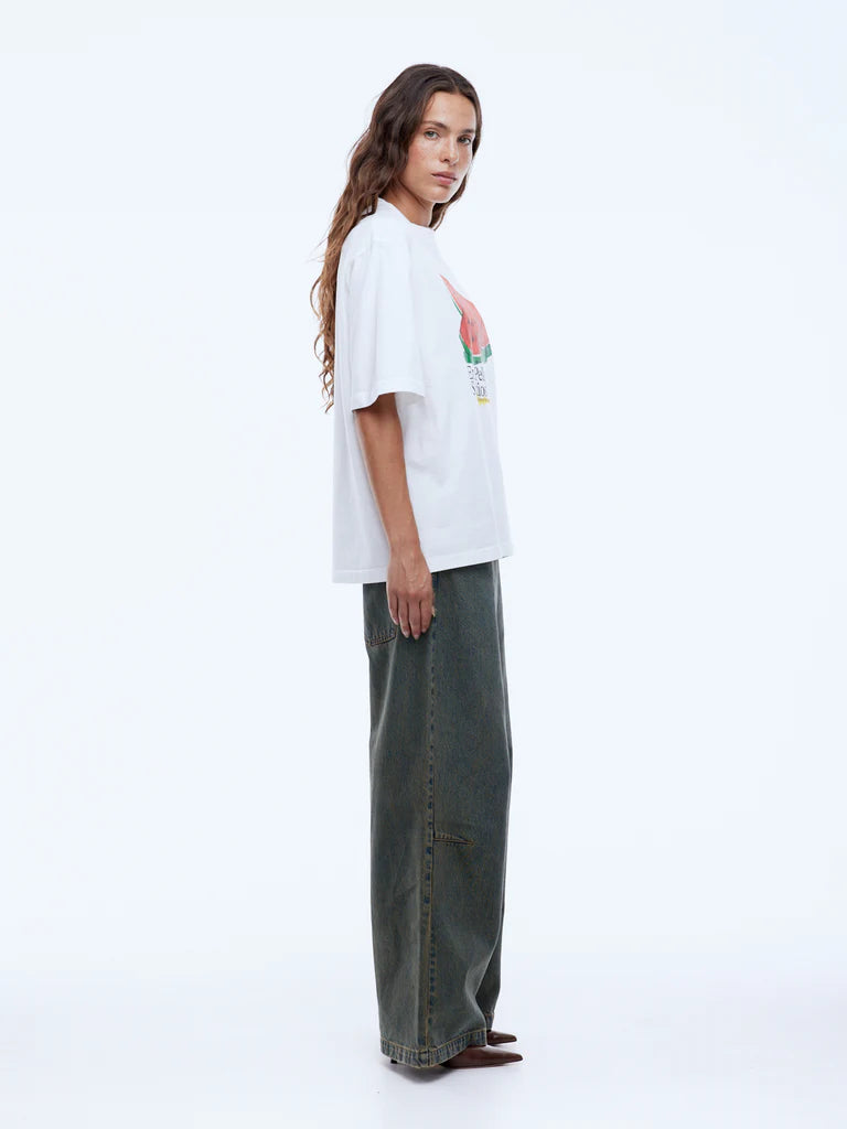Elysian Collective Ena Pelly Watermelon Tee Vintage White