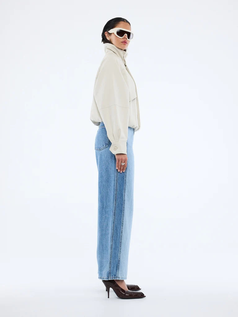 Elysian Collective Ena Pelly Zadie Bomber Jacket Sand