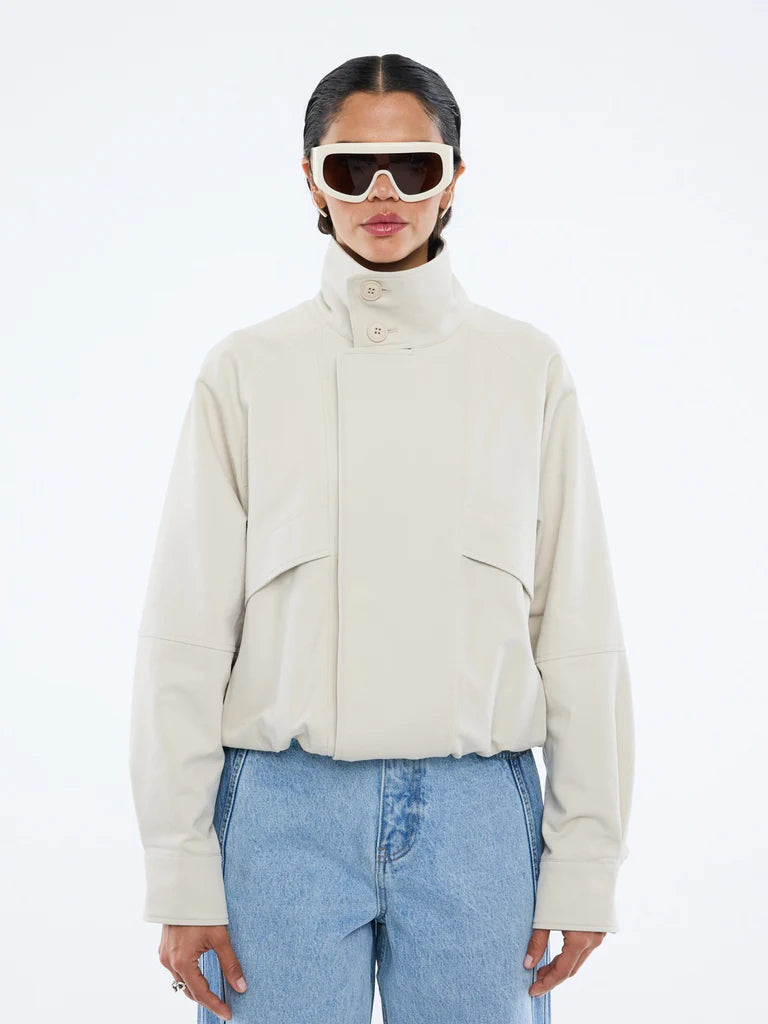 Elysian Collective Ena Pelly Zadie Bomber Jacket Sand