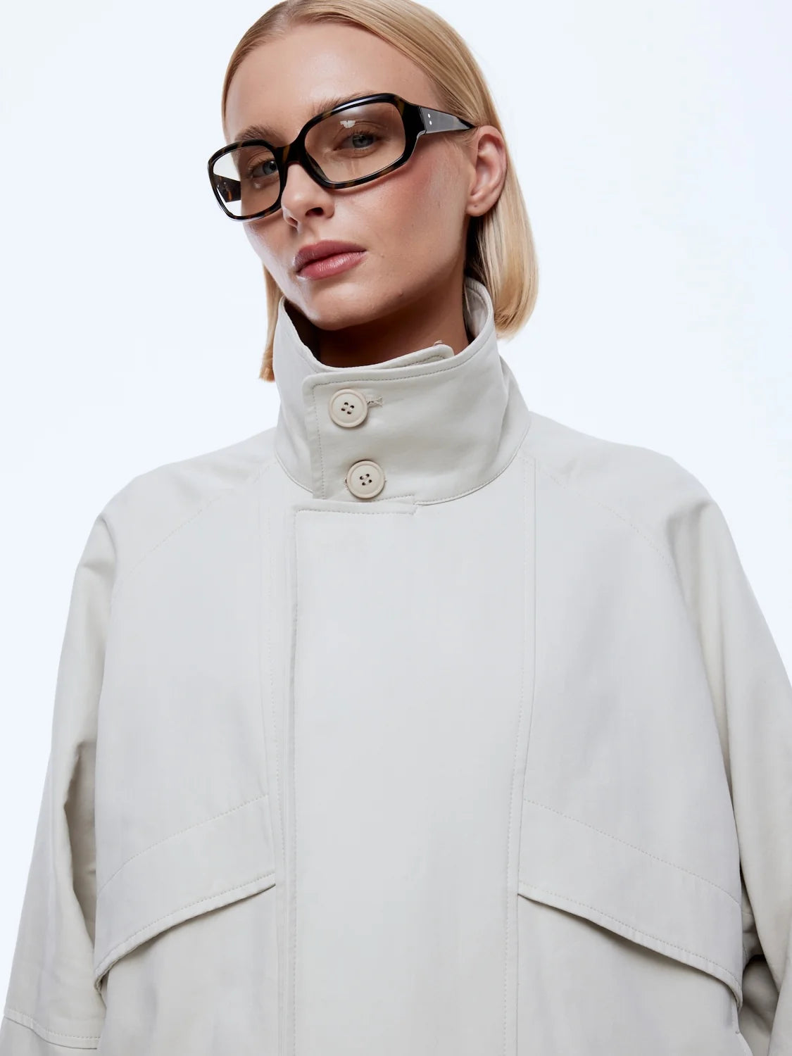 Elysian Collective Ena Pelly Zadie Bomber Jacket Sand