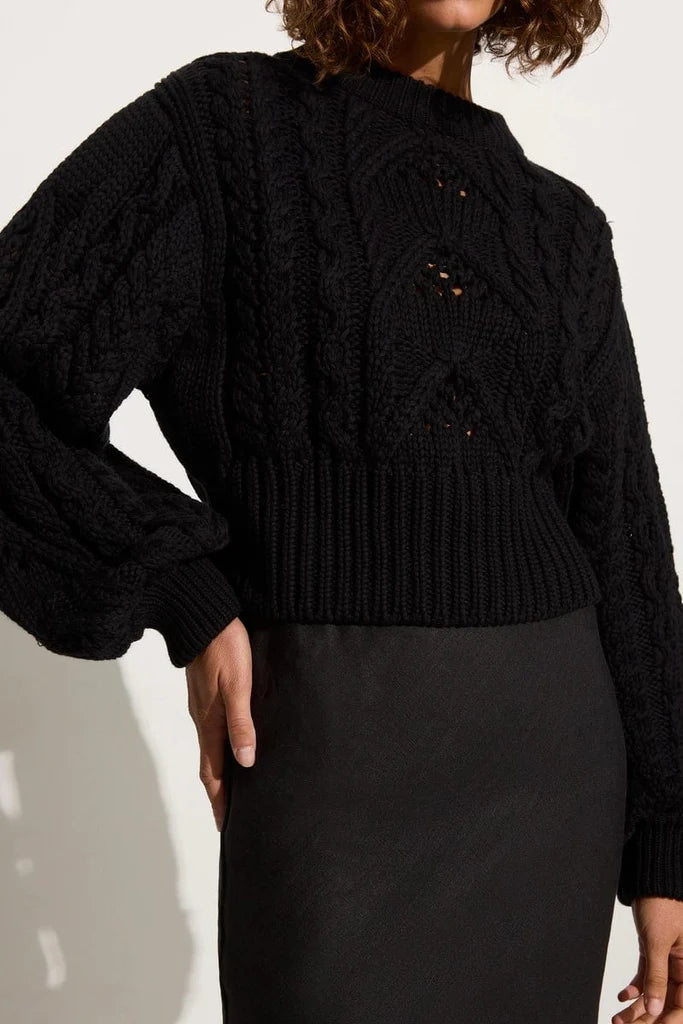 Elysian Collective Faithfull The Brand Alanna Knit Jumper Black