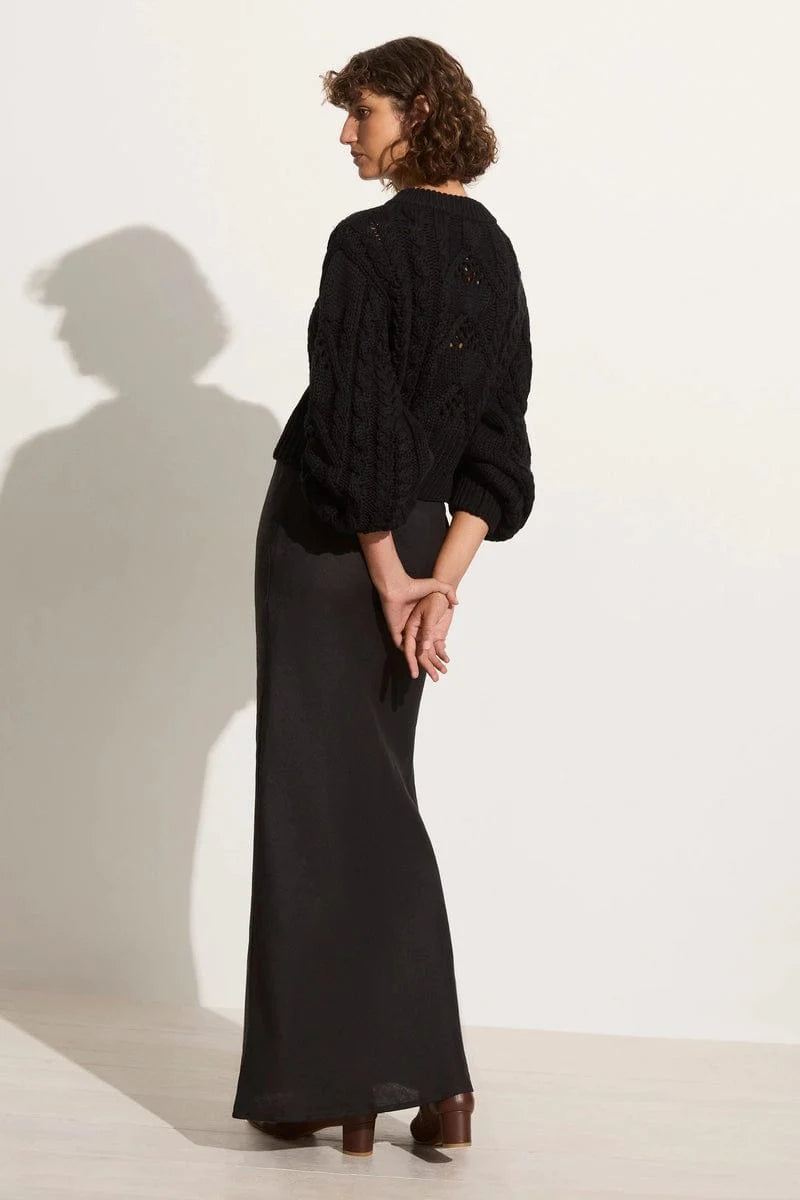 Elysian Collective Faithfull The Brand Alanna Knit Jumper Black