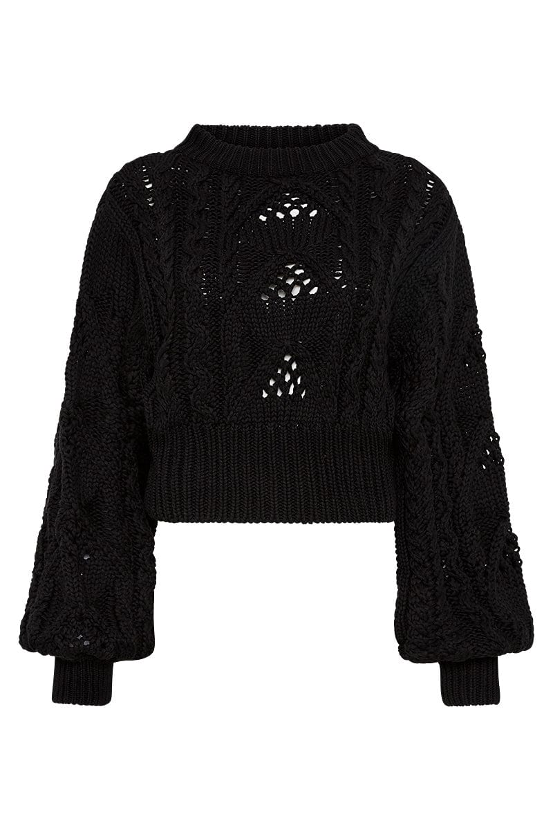 Elysian Collective Faithfull The Brand Alanna Knit Jumper Black