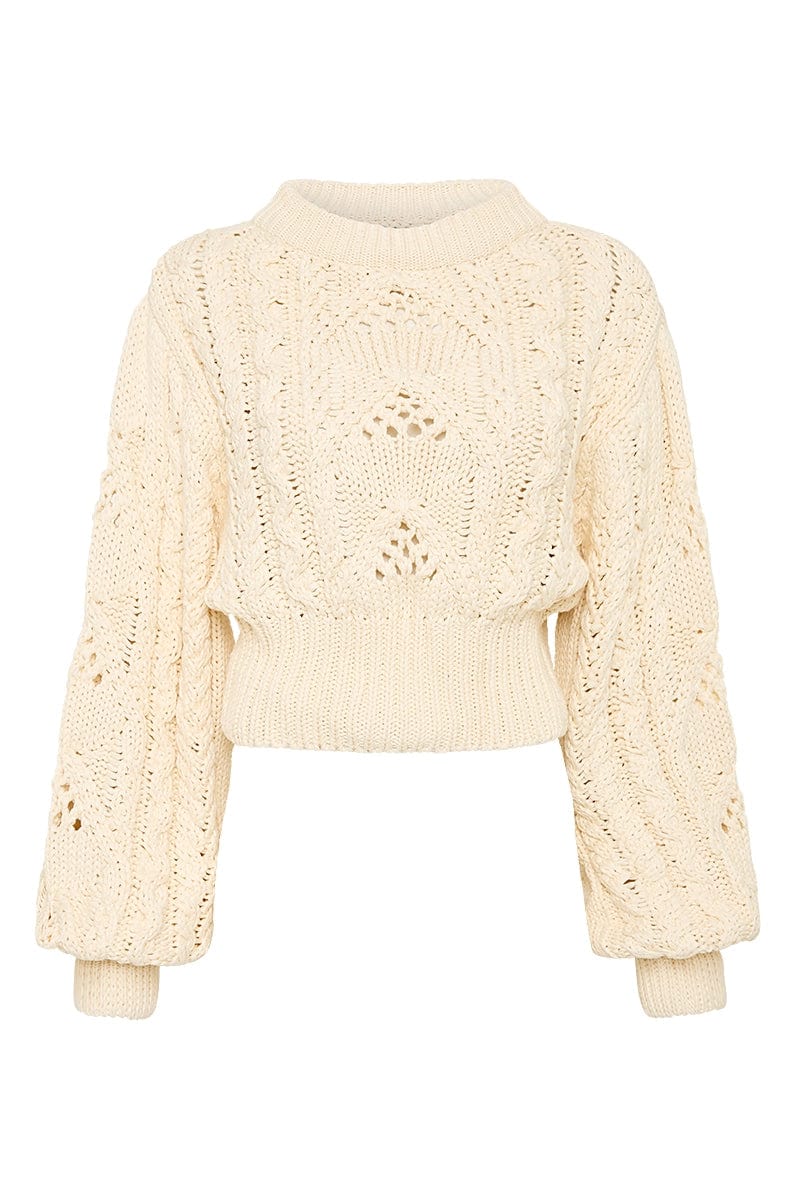 Elysian Collective Faithfull The Brand Alanna Knit Jumper Off White