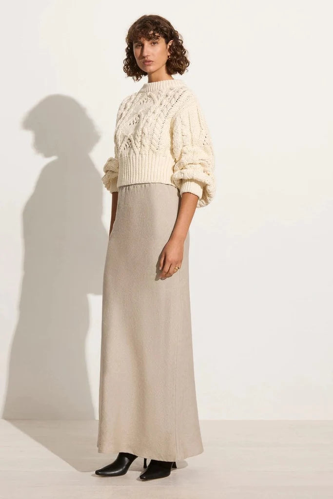 Elysian Collective Faithfull The Brand Alanna Knit Jumper Off White