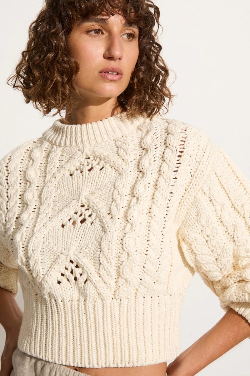 Elysian Collective Faithfull The Brand Alanna Knit Jumper Off White