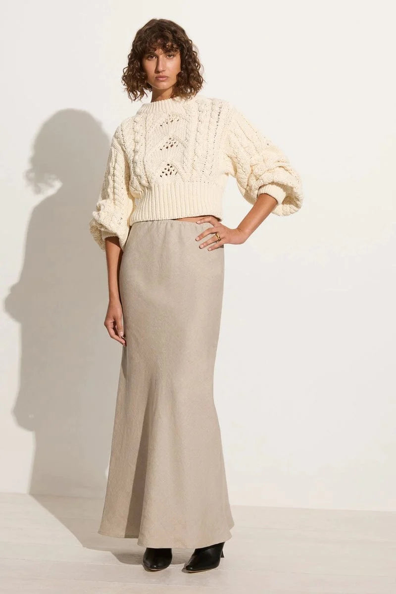 Elysian Collective Faithfull The Brand Alanna Knit Jumper Off White