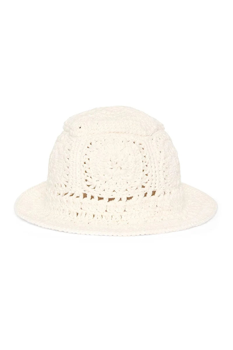 Elysian Collective Faithfull The Brand Bianca Crochet Hat Off White