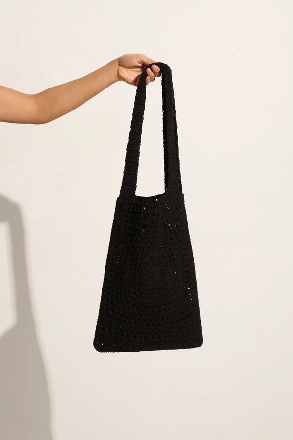 Elysian Collective Faithfull The Brand Piccolo Crochet Bag Black