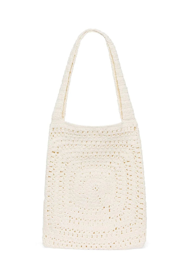 Elysian Collective Faithfull The Brand Piccolo Crochet Bag Off White