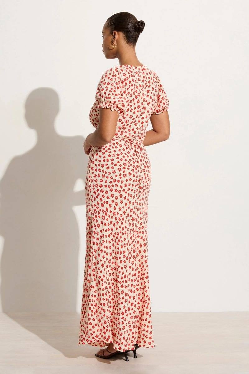 Elysian Collective Faithfull The Brand Reis Maxi Dress Gita Floral Red