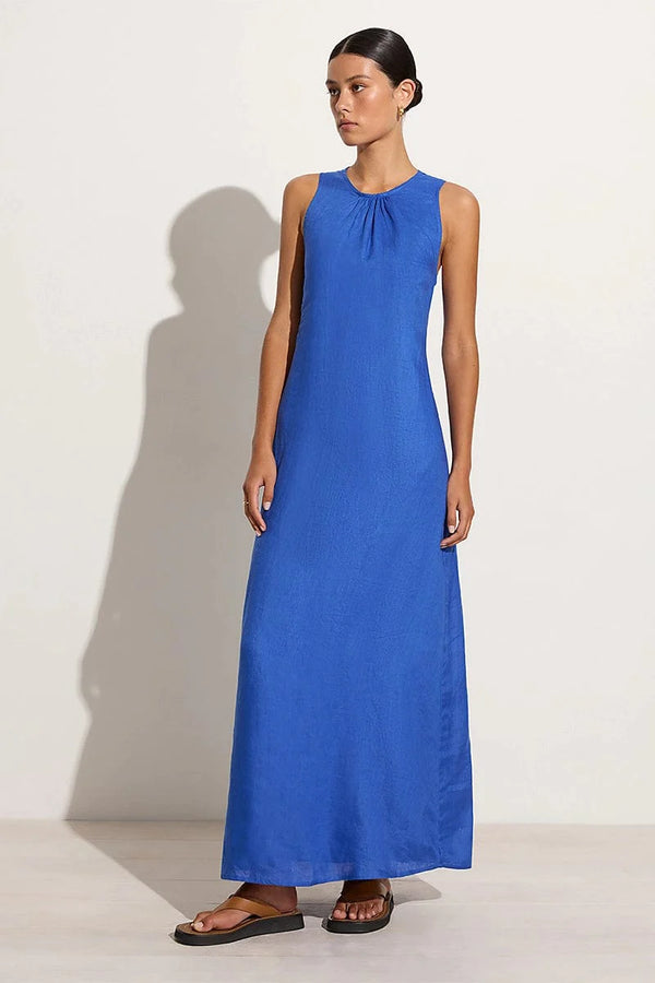 Elysian Collective Faithfull The Brand Sommar Maxi Dress Sicilian Blue
