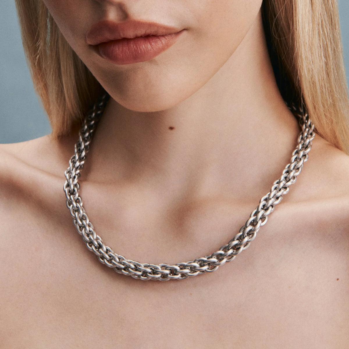 Elysian Collective Gimme Tangled Chain Necklace Silver