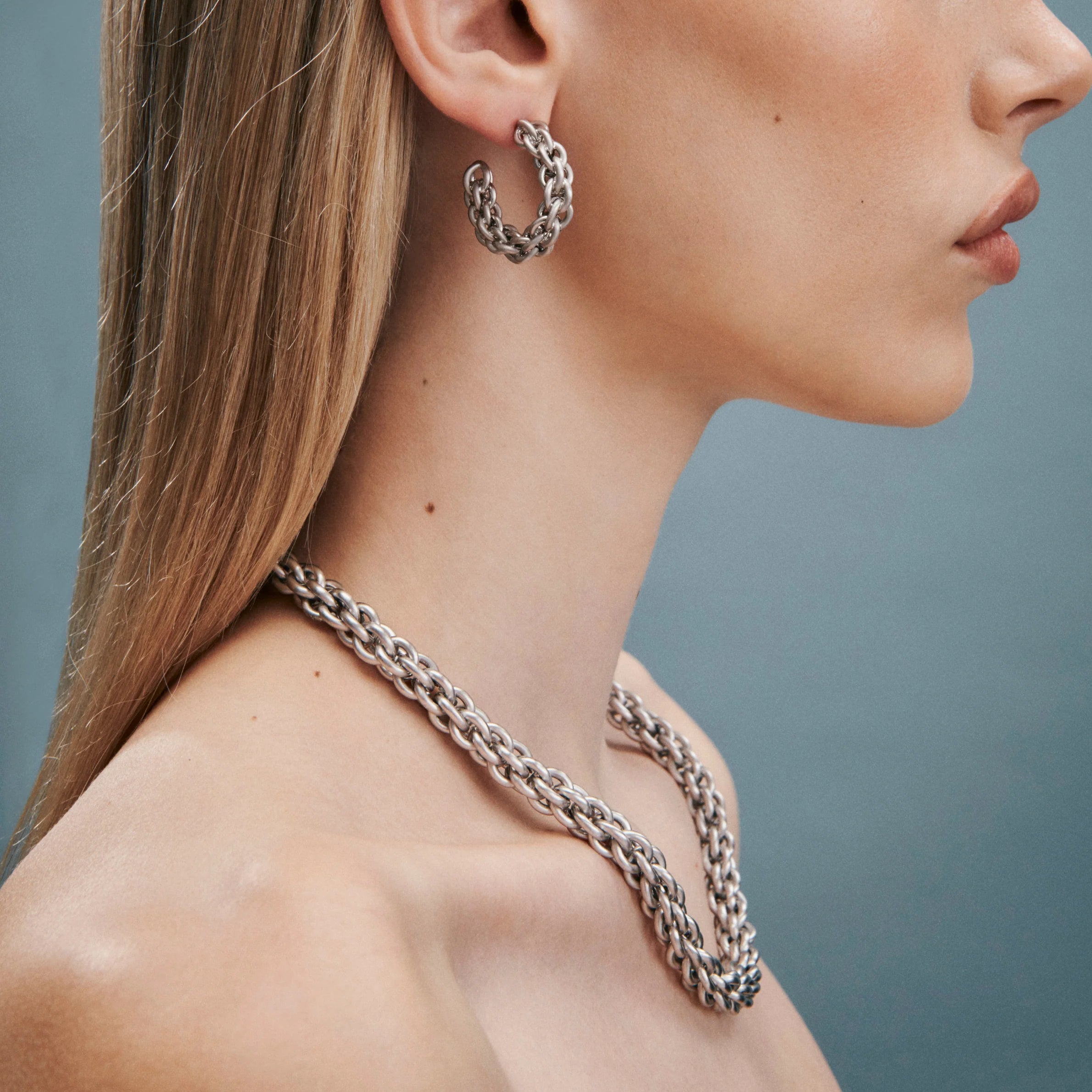 Elysian Collective Gimme Tangled Chain Necklace Silver
