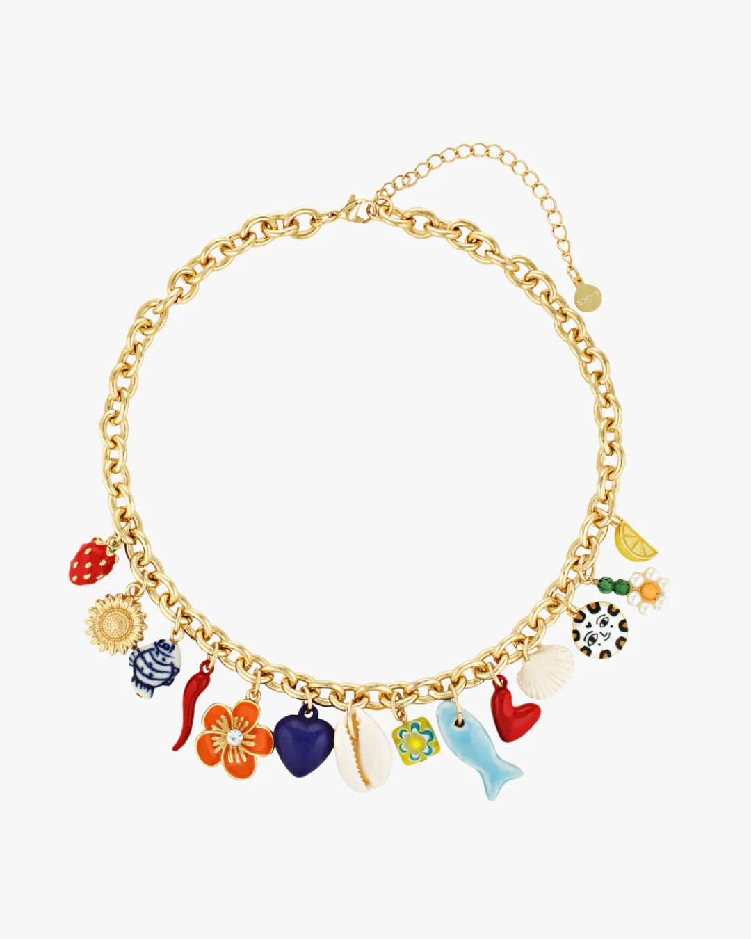 Elysian Collective Gimme Positano Charm Necklace Gold