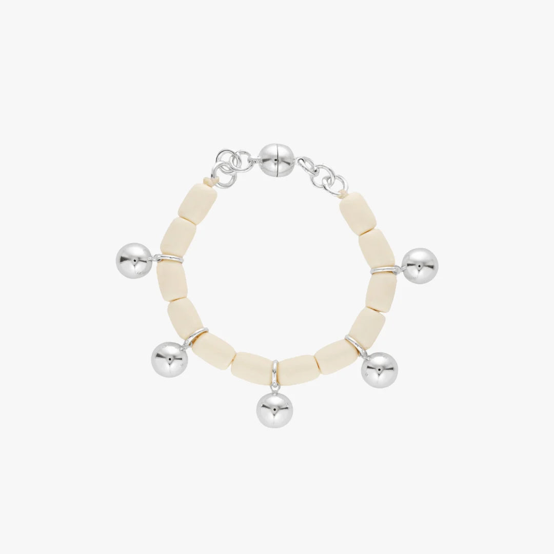 Elysian Collective Gimme Resin Bracelet Ivory Silver