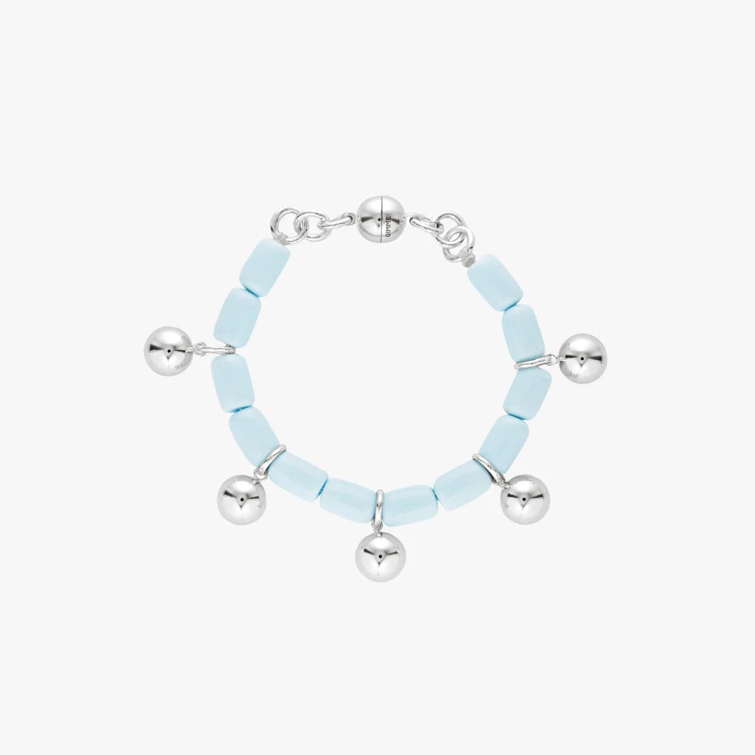 Elysian Collective Gimme Resin Bracelet Sky Blue Silver
