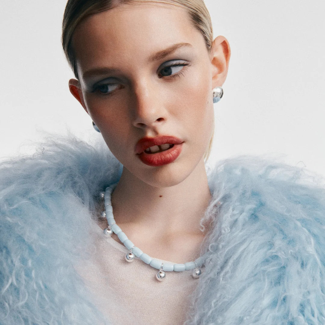 Elysian Collective Gimme Resin Necklace Sky Blue